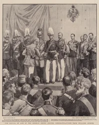 Die Volljährigkeit des deutschen Kronprinzen, Glückwünsche von erhabenen Gästen